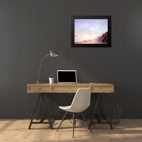 California Road Chronicles - 50 Black Modern Wood Framed Art Print by Penezic, Relja