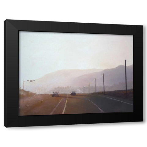 California Road Chronicles - 61 Black Modern Wood Framed Art Print by Penezic, Relja