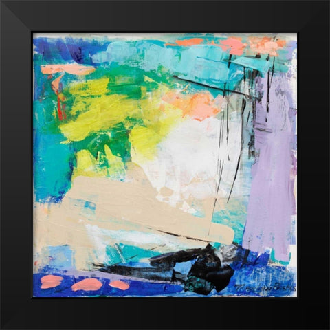 Violet Vigor I Black Modern Wood Framed Art Print by Pristas, Tracy Lynn