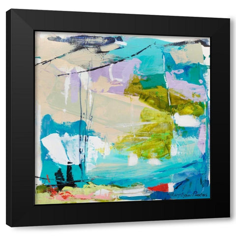 Violet Vigor II Black Modern Wood Framed Art Print with Double Matting by Pristas, Tracy Lynn