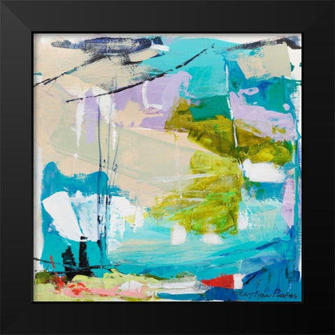 Violet Vigor II Black Modern Wood Framed Art Print by Pristas, Tracy Lynn