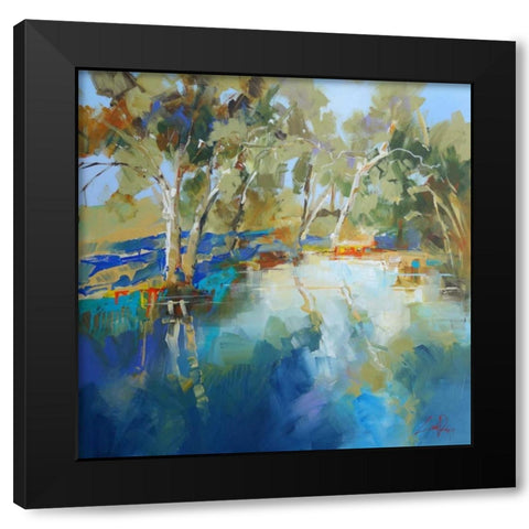 Cobram Creek Black Modern Wood Framed Art Print with Double Matting by Penny, Craig Trewin