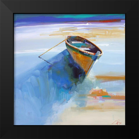 Low Tide 1 Black Modern Wood Framed Art Print by Penny, Craig Trewin