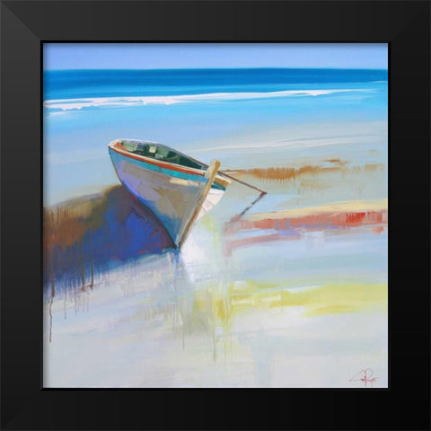 Low Tide 2 Black Modern Wood Framed Art Print by Penny, Craig Trewin