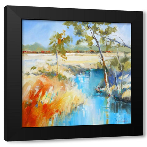 Summer Water 2 Black Modern Wood Framed Art Print by Penny, Craig Trewin