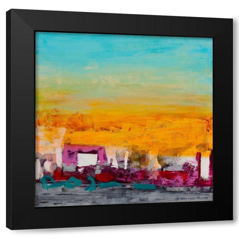 Whispered Wanderlust I Black Modern Wood Framed Art Print with Double Matting by Pristas, Tracy Lynn