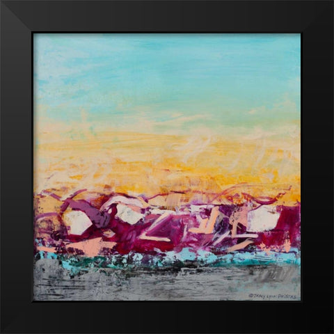 Whispered Wanderlust III Black Modern Wood Framed Art Print by Pristas, Tracy Lynn