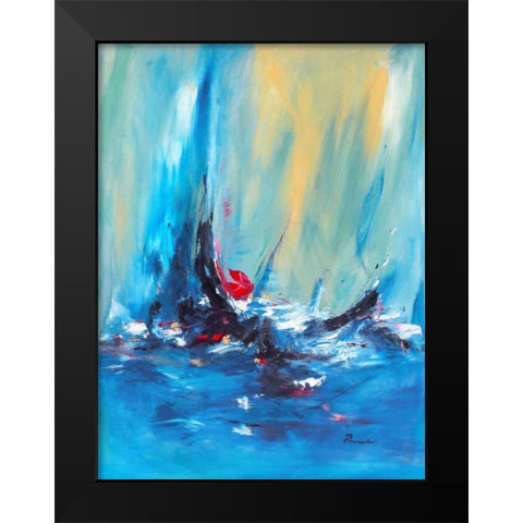 Aurora Black Modern Wood Framed Art Print by Parsons, Sarah
