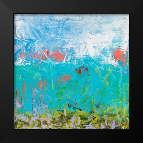 Cerulean Escapes II Black Modern Wood Framed Art Print by Pristas, Tracy Lynn