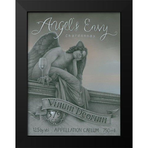 Angieas Envy Black Modern Wood Framed Art Print by Peterson, Kurt