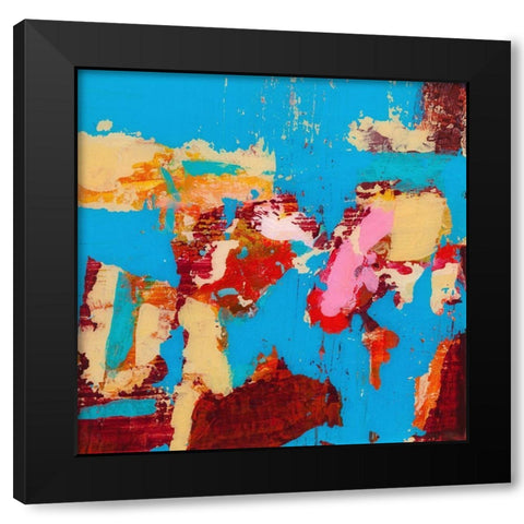 Folded Sunset I Black Modern Wood Framed Art Print with Double Matting by Pristas, Tracy Lynn