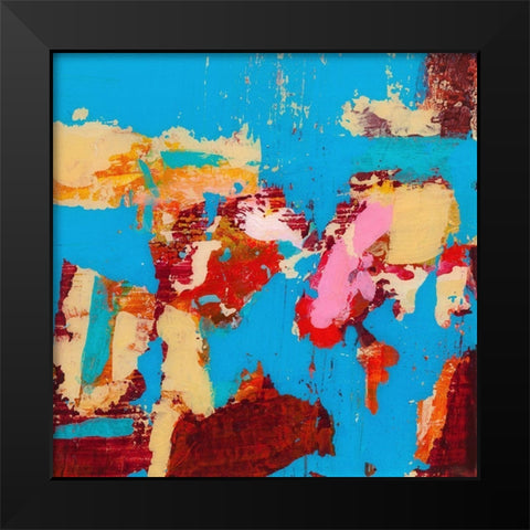 Folded Sunset I Black Modern Wood Framed Art Print by Pristas, Tracy Lynn