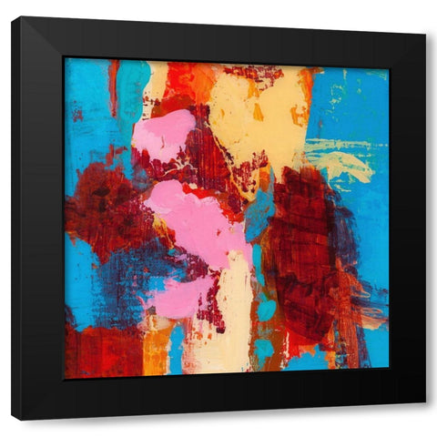 Folded Sunset II Black Modern Wood Framed Art Print by Pristas, Tracy Lynn