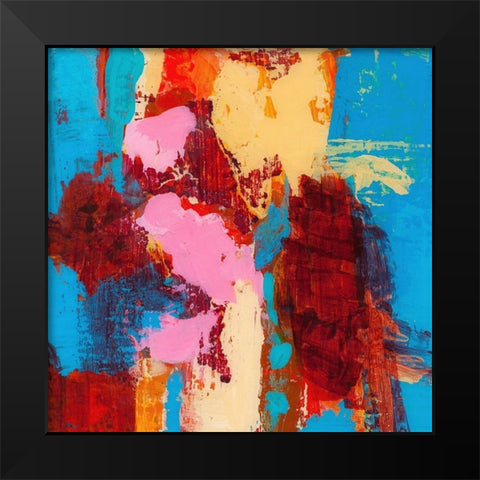 Folded Sunset II Black Modern Wood Framed Art Print by Pristas, Tracy Lynn