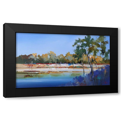 Late Night, The Murray 2 Black Modern Wood Framed Art Print with Double Matting by Penny, Craig Trewin