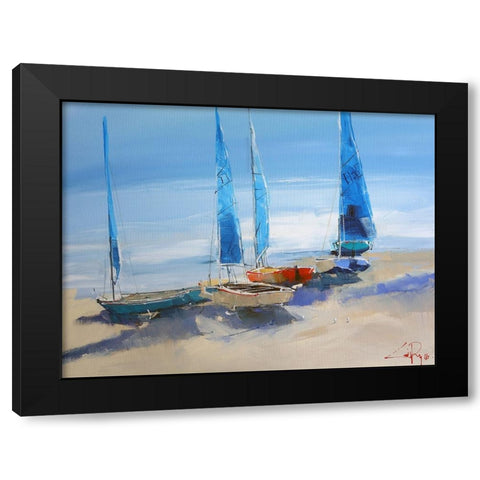 Before the Sail Black Modern Wood Framed Art Print with Double Matting by Penny, Craig Trewin