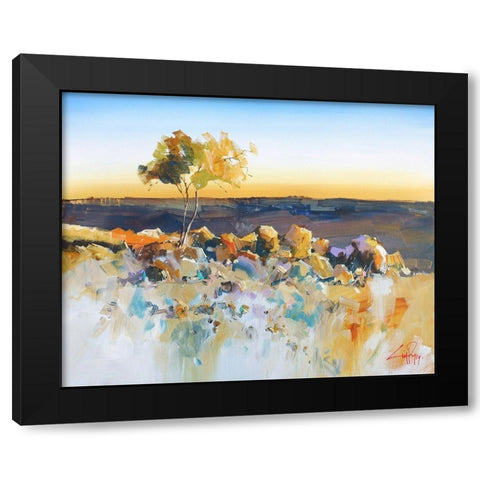 Silverton View Black Modern Wood Framed Art Print with Double Matting by Penny, Craig Trewin