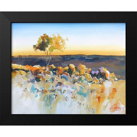 Silverton View Black Modern Wood Framed Art Print by Penny, Craig Trewin