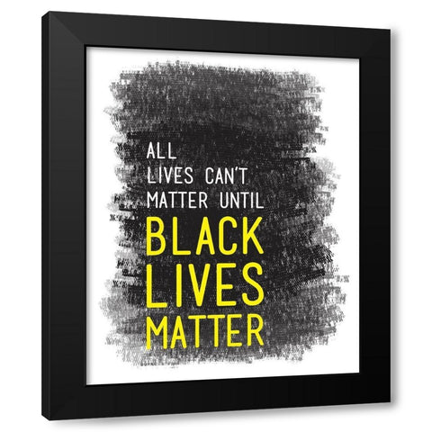 Preach Black Modern Wood Framed Art Print by Proctor, Tenisha