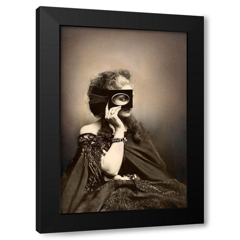 Scherzo di Follia-1863-1866 Black Modern Wood Framed Art Print by Pierson, Pierre-Louis