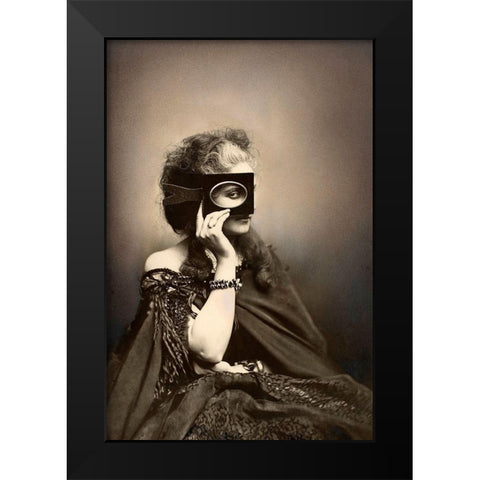 Scherzo di Follia-1863-1866 Black Modern Wood Framed Art Print by Pierson, Pierre-Louis