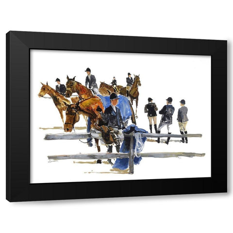 Hampton Classic Black Modern Wood Framed Art Print by Paraskevas, Michael
