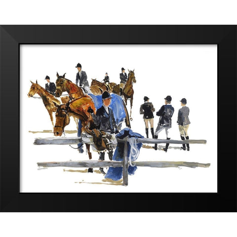 Hampton Classic Black Modern Wood Framed Art Print by Paraskevas, Michael