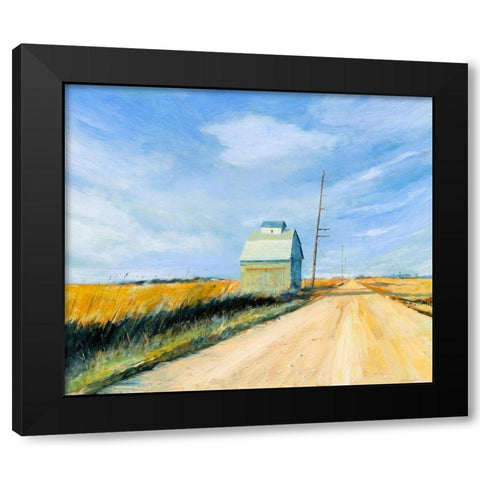 Open Road Black Modern Wood Framed Art Print with Double Matting by Paraskevas, Michael