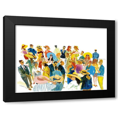 Summer Drinks Black Modern Wood Framed Art Print with Double Matting by Paraskevas, Michael