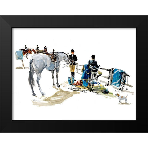 Sunday Show Black Modern Wood Framed Art Print by Paraskevas, Michael