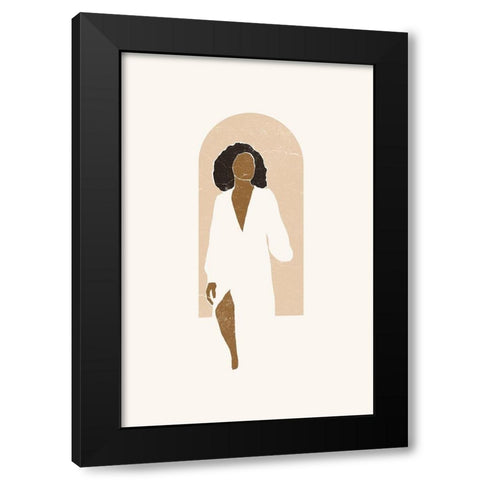 Boho Pink Window I Black Modern Wood Framed Art Print by Pont, Yuyu