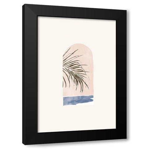 Tropical Window Landscape 02 Black Modern Wood Framed Art Print with Double Matting by Pont, Yuyu