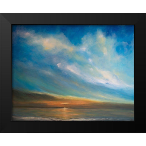 Heart Song Black Modern Wood Framed Art Print by Parent, Joanne