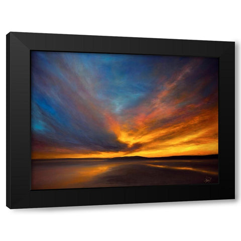 Island Silhouette Black Modern Wood Framed Art Print by Parent, Joanne