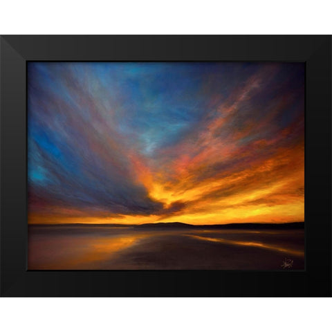 Island Silhouette Black Modern Wood Framed Art Print by Parent, Joanne