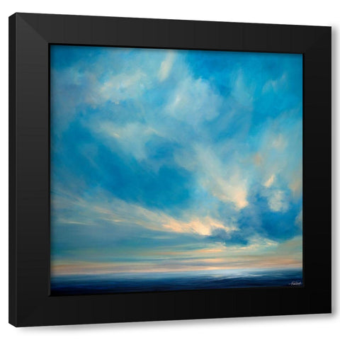 Ocean Blues Black Modern Wood Framed Art Print by Parent, Joanne