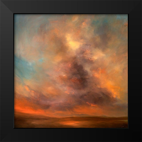 One Moment Black Modern Wood Framed Art Print by Parent, Joanne