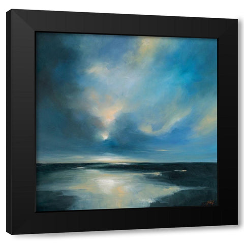 River Shadow Black Modern Wood Framed Art Print with Double Matting by Parent, Joanne