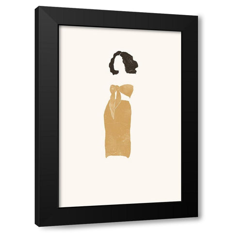 Amber Summer Black Modern Wood Framed Art Print by Pont, Yuyu