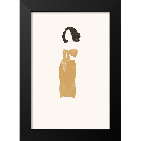 Amber Summer Black Modern Wood Framed Art Print by Pont, Yuyu