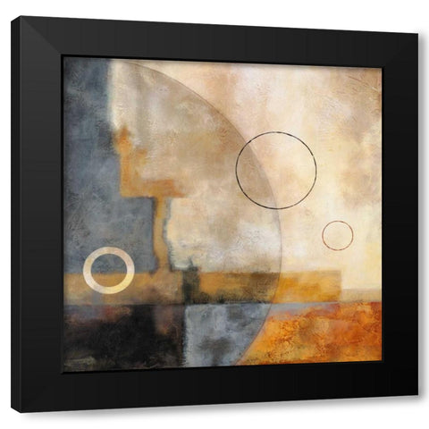Deja Vu Black Modern Wood Framed Art Print by Porter, Glenys