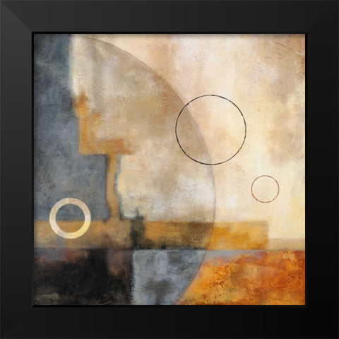 Deja Vu Black Modern Wood Framed Art Print by Porter, Glenys