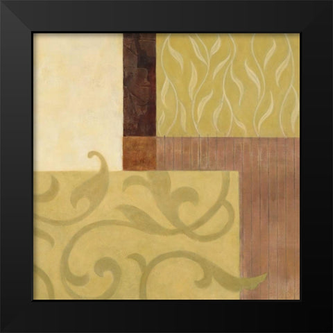 Garden Terrace II Black Modern Wood Framed Art Print by Porter, Glenys