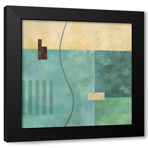 Detour Black Modern Wood Framed Art Print by Porter, Glenys