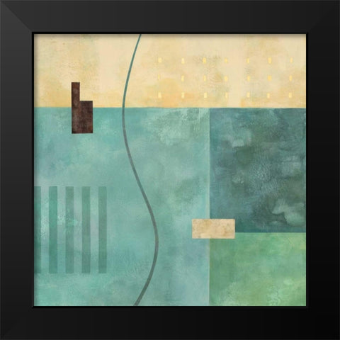 Detour Black Modern Wood Framed Art Print by Porter, Glenys