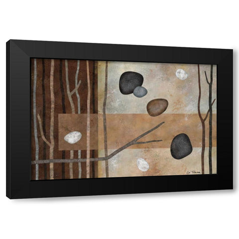 Sticks and Stones IV Black Modern Wood Framed Art Print with Double Matting by Porter, Glenys