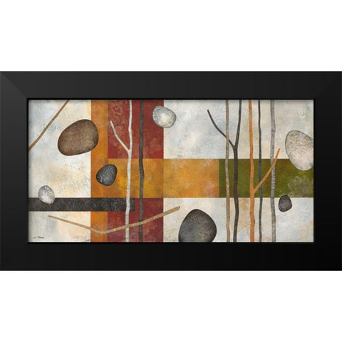 Sticks and Stones IX Black Modern Wood Framed Art Print by Porter, Glenys