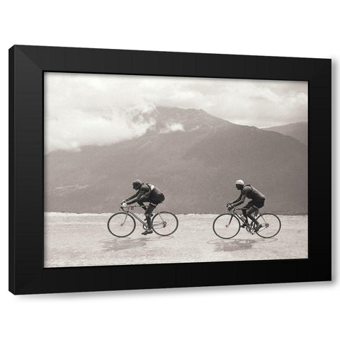 Coppi Bartali, 1949 Black Modern Wood Framed Art Print by E Sports Presse