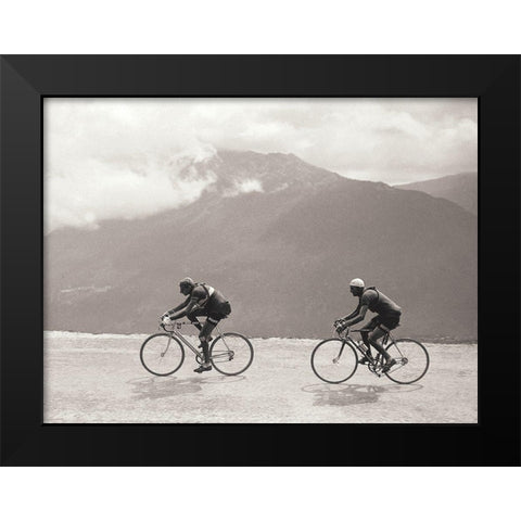 Coppi Bartali, 1949 Black Modern Wood Framed Art Print by E Sports Presse