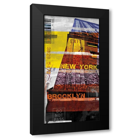 New York Sky III Black Modern Wood Framed Art Print by Pfrommer, Sven